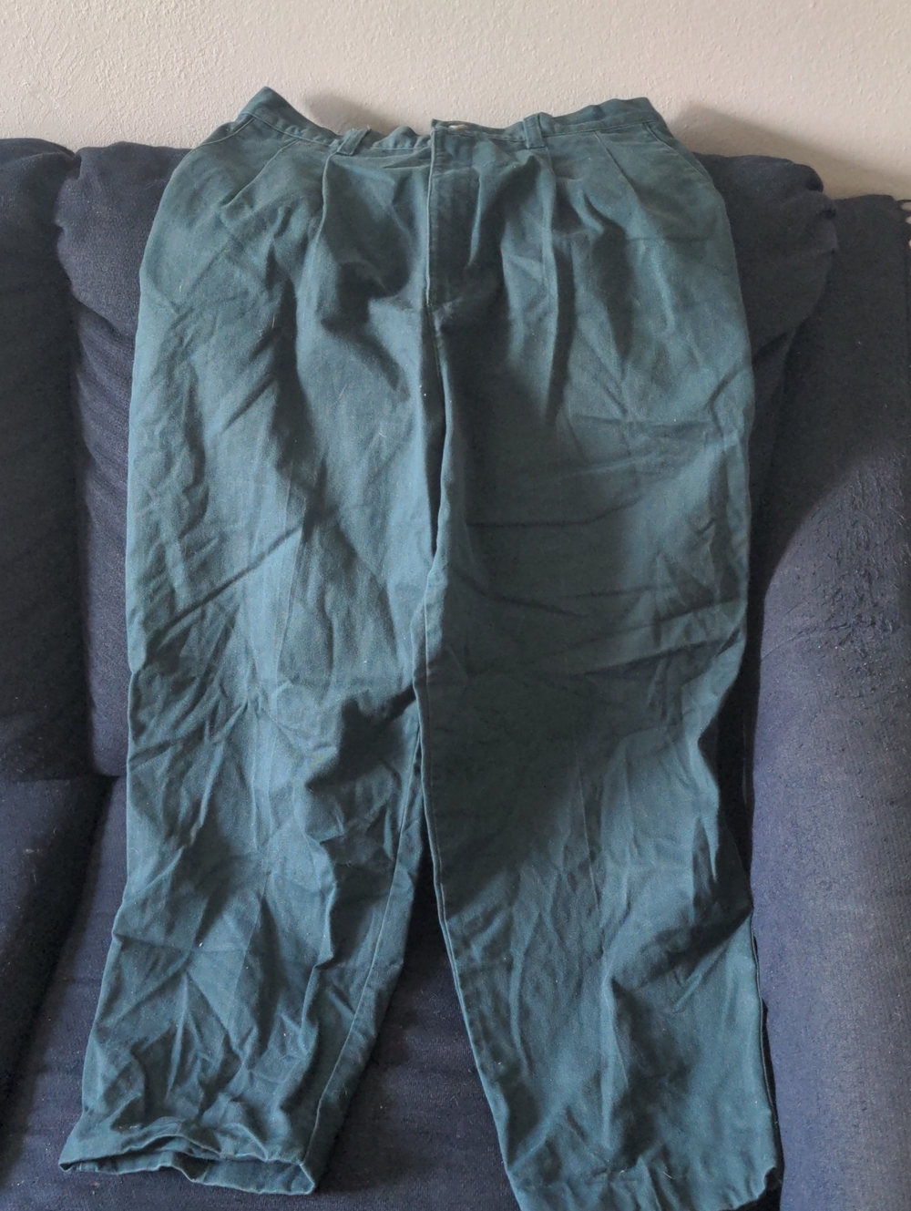 Lee Women's Dark Green Jeans Size 10 Long